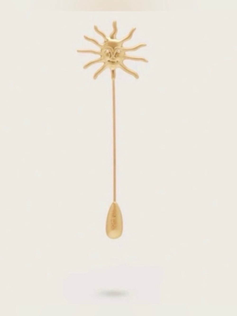 Cult Gaia Leo Brooch Pin in Gold Tone